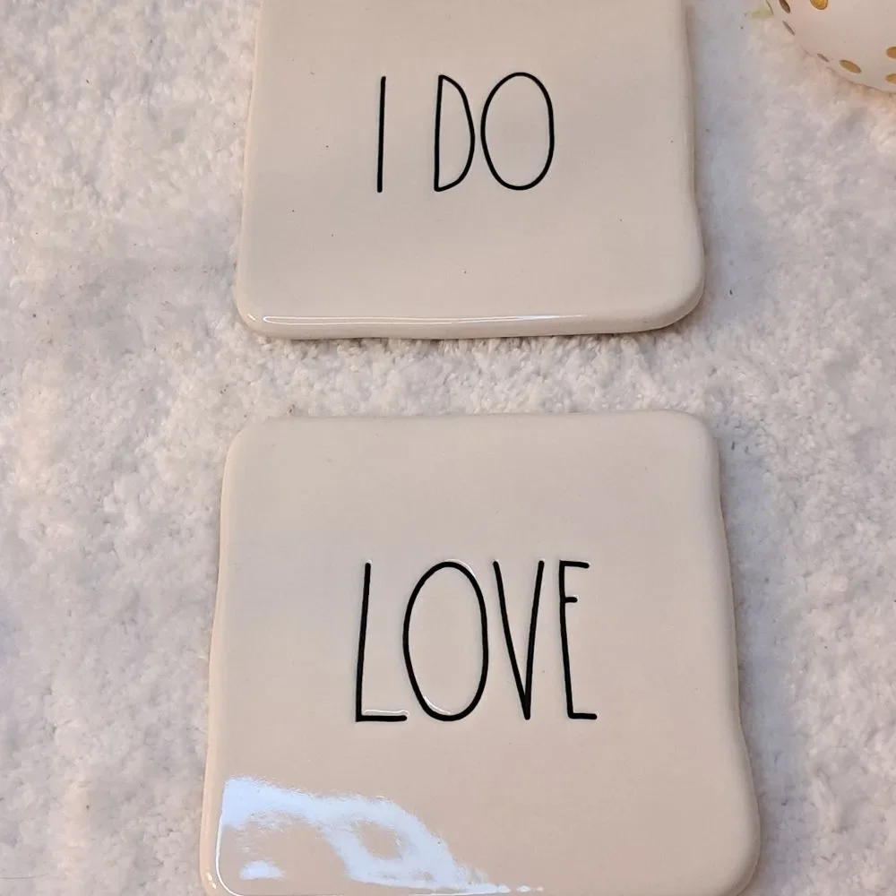 Rae Dunn Set of Two Coasters, 